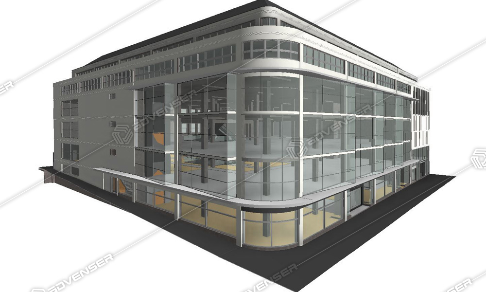BIM model for a commercial building